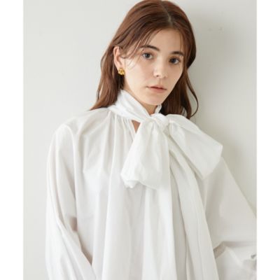 WhimGazette ウィムガゼット ドルマンボウタイブラウス　2023AW Whim Gazette(ウィム ガゼット)のドルマンボウタイブラウス通販