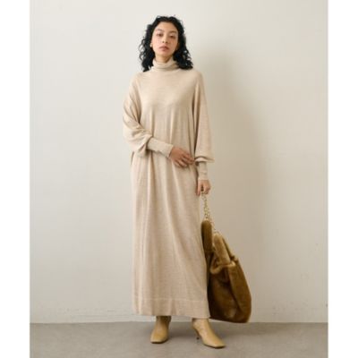 Whim Gazette(ウィム ガゼット)のニットタートルネックワンピース通販