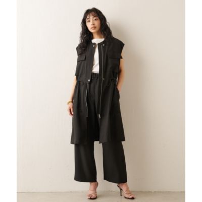 【新作からSALEアイテム等お得な商品満載】 Whim Gazette(ウィム ガゼット)の【THE PAUSE】ワークロングジレ トップス