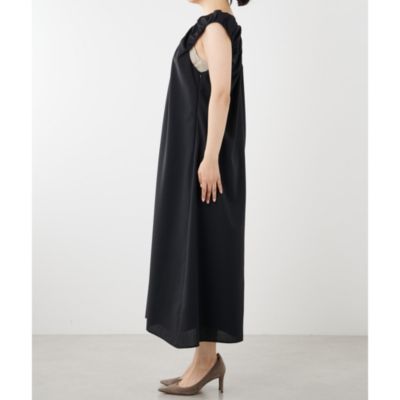Whim Gazette(ウィム ガゼット)のウールVネックワンピース通販