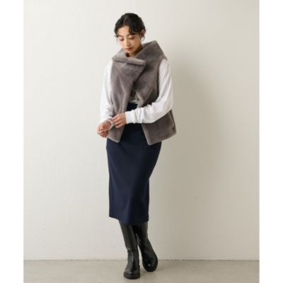 Whim Gazette(ウィム ガゼット)のムートンベスト通販 | 集英社HAPPY