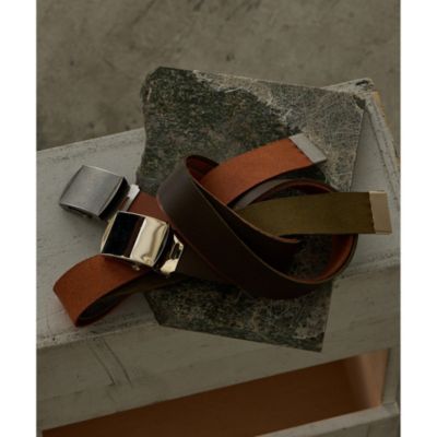 Whim Gazette(ウィム ガゼット)の【Hoaw.】レザーガチャベルト通販