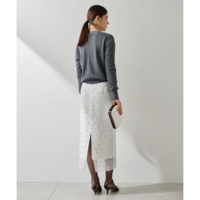 Whim Gazette(ウィム ガゼット)のフロッキードットスカート通販  