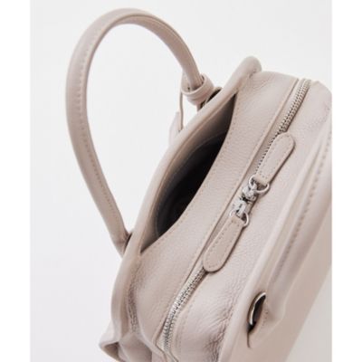 美品 Whim Gazette Hoaw.ミニボストンバック2 キャメルベージュ Whim Gazette（ウィムガゼット）の「【Hoaw.】ミニボストン