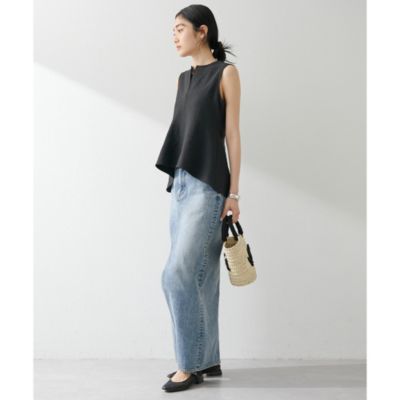 【値下げ】Whim Gazette ストレッチペプラム ストレッチペプラムブラウス | Whim Gazette(ウィム ガゼット