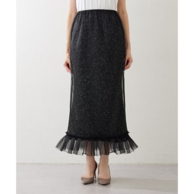 Whim Gazette(ウィム ガゼット)のスパンコールニットスカート通販