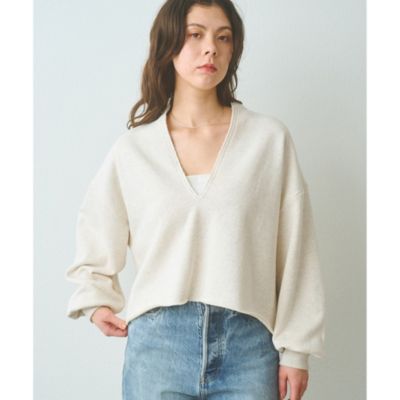 Whim Gazette(ウィム ガゼット)のスウェットVネックプルオーバー2通販
