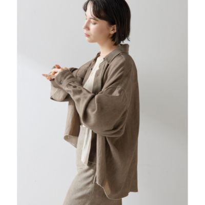Whim Gazette(ウィム ガゼット)のツイル顔料染めスクエアシャツ通販