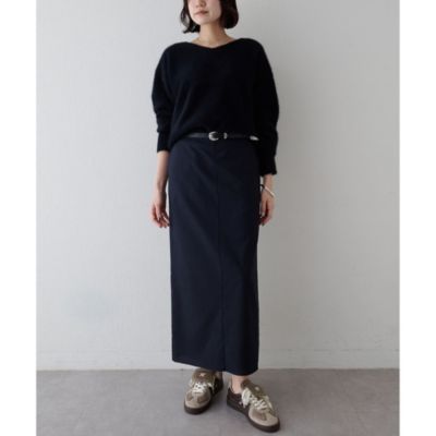 Whim Gazette フォックスウール Vネックプルオーバー グレー Whim Gazette｜フォックスウール Vネックプルオーバー | Rakuten