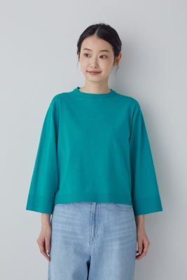 human woman コットンポリエステルキュプラニット human woman(ヒューマン ウーマン)の◇コットンポリエステル