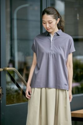 美品　24SS Americana 【LEE別注】【接触冷感】接触冷感スキッパー Americana(アメリカーナ)の【LEE別注】【洗える】【接触冷感