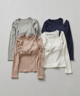 ジュリエ　リブロングスリーブプルオーバー Julier(ジュリエ)の【定番】リブロングスリーブプルオーバー通販