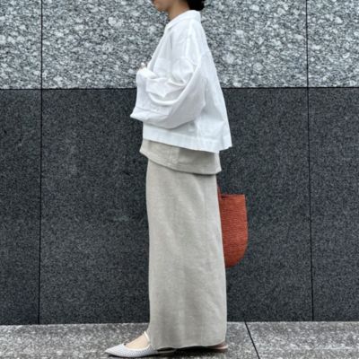 ATON(エイトン)のリネン混ジャージースカート通販 | mirabella