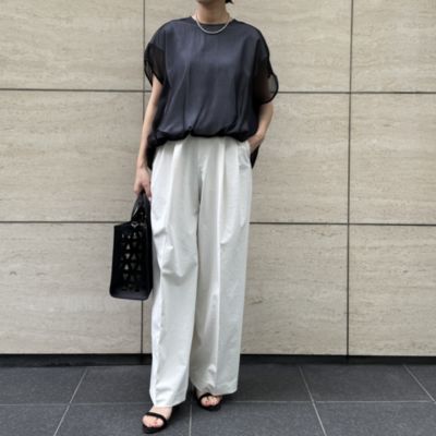 E by eclat(イーバイエクラ)の高機能ドライタッチタックパンツ