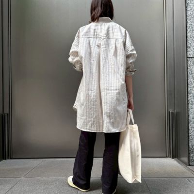 チャーリー⭐︎ Curensology 洗える　ワッシャーストライプシャツ Curensology｜ワッシャーストライプシャツ | Rakuten Fashion