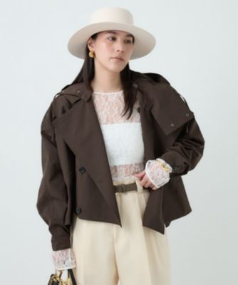 <VACHEMENT×Chaos>トレンチコート Chaos(カオス)の◇VACHEMENT◇ショートトレンチコート 25AW通販