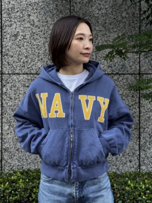 INSCRIRE(アンスクリア)のNavy Zip Hoodie通販 | 集英社HAPPY PLUS STORE