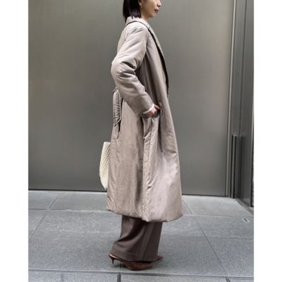 M7days(エムセブンデイズ)の中綿入りトレンチロングコート通販