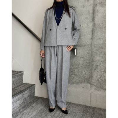 M7days【辻 直子さんコラボ】 フォックスカシミアVネックニット