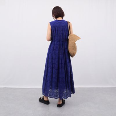 ne Quittez pas(ヌキテパ)のCOTTON VOILE DOT HEMLA NO SLEEVE DRESS