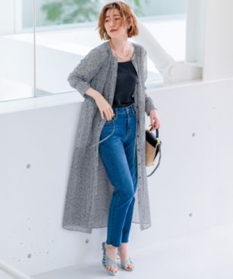 23区(ニジュウサンク)の【SLOW/洗える】SLOW DENIM タイトストレート