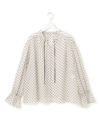 23区(ニジュウサンク)の【洗える】クレープドットフロッキー