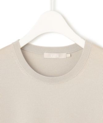 【WEB限定・洗える】シンセティックヤーンスムース ペプラムニット WEB限定・洗える】シンセティックヤーンスムース ペプラムニット