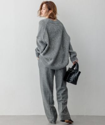 23区 L(ニジュウサンク エル)のシルクネップヘリンボーン ワイドパンツ