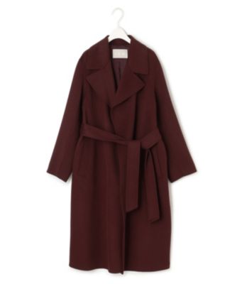 美品　アイシービー　ICB ロングコート　ベージュ　ベルト　ウール　アンゴラ　9 ICB(アイシービー)の【CLASSY.1月号掲載】WoolRever ロング