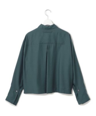 【極美品】23区 2025ss シアータンブラー シャツ クロップド丈 オフィス 23区 L(ニジュウサンク エル)の【Oggi5月号掲載/接触冷感/速乾性
