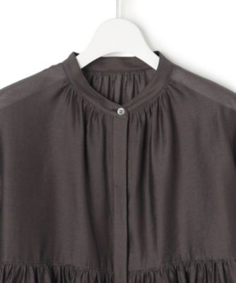 新品23区44 今期のもの　ソフトオーガンジーボリュームブラウス WEB&一部店舗限定カラーあり】ソフトオーガンジー ボリューム