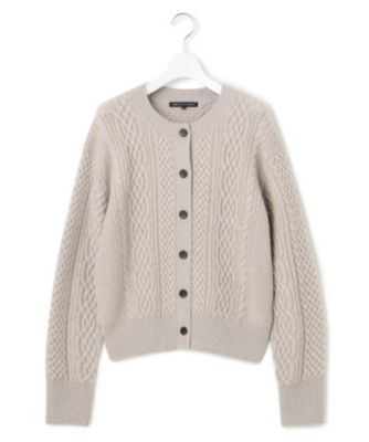 23区(ニジュウサンク)の【洗える】カシミヤブレンド ケーブルニット