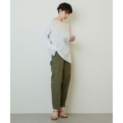 超美品☆【Whim Gazette】バックサテンカーゴパンツ Whim Gazette(ウィム ガゼット)のバックサテン製品染めベイカー