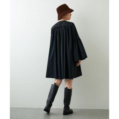 美品★Whim Gazette★タフタギャザーチュニック Whim Gazette(ウィム ガゼット)のタフタギャザーチュニック通販