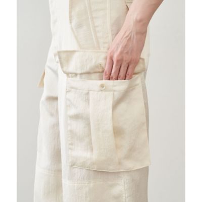 Whim Gazette サテン生地 ミリタリーパンツ 綺麗め 定価3.7万 Whim Gazette(ウィム ガゼット)のサテンミリタリーパンツ通販