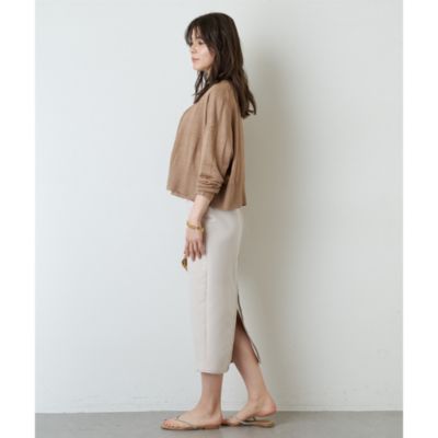 Whim Gazette(ウィム ガゼット)のリネンニットカーディガン通販