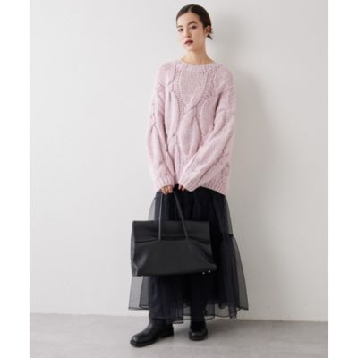 Whim Gazette(ウィム ガゼット)のハンドケーブルプルオーバー通販