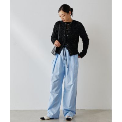 WhimGazette スパンコールカーデジャケット ブルー　F WhimGazette スパンコールカーデジャケット ブルー F - メルカリ