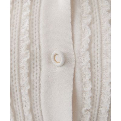 Whim Gazette(ウィム ガゼット)の【GEMINI】フリルカーディガン通販