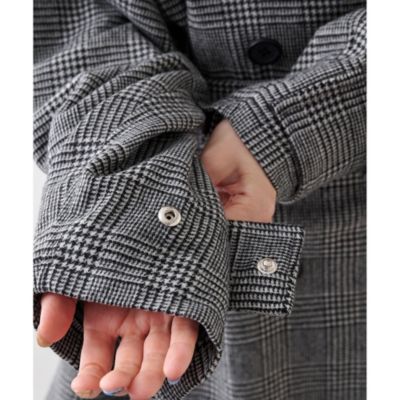 Whim Gazette(ウィム ガゼット)のウールミドルトレンチコート通販