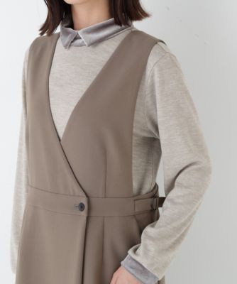 human woman(ヒューマン ウーマン)の◇TRダブルクロスワンピース通販