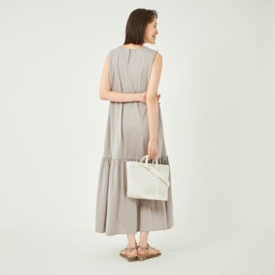 上質 ワンピース Oggiコラボ size SHORT TALLあり Aライン ティアード