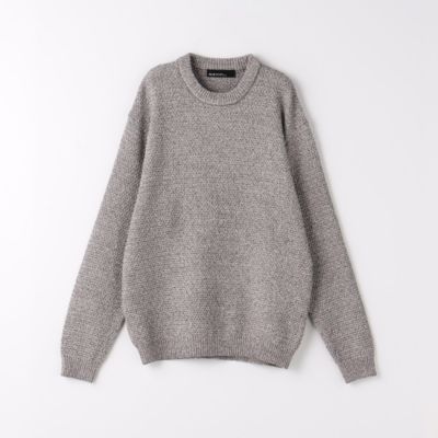 UNITED ARROWS green label relaxing：MEN’S ネットヤーン リンクス クルーネック ニット