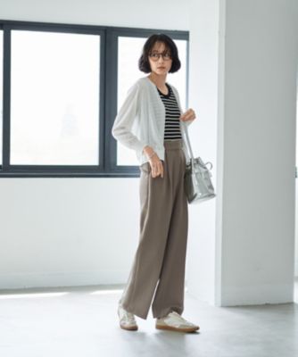STYLEDELI スタイルデリ クルーネック シアー サマー カーディガン ウエスト丈】シアーサマーカーディガンC | おしゃれな大人