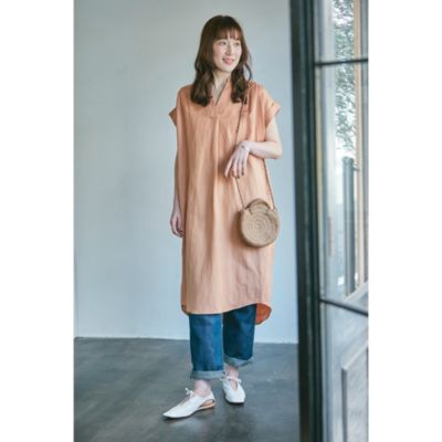 MICA & DEAL 【LEE別注】【洗える】タックショルダーワンピース