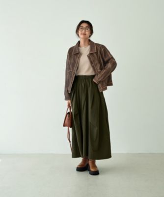 STYLE DELI(スタイルデリ)のライン加工フェイクレザーブルゾン