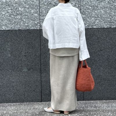 LINEN JERSEY | STRAIGHT SKIRT – ATON | エイトン
