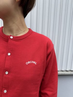 トップス ORCIVAL KNIT CREW NECK CARDIGAN ORCIVAL カーディガン CREW NECK CARDIGAN クルー ネック