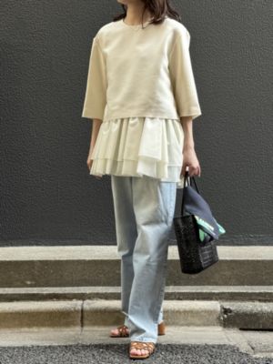 DOMELLE(ドメル)の2WAYぺプラムブラウス通販 eclat premium（エクラ 