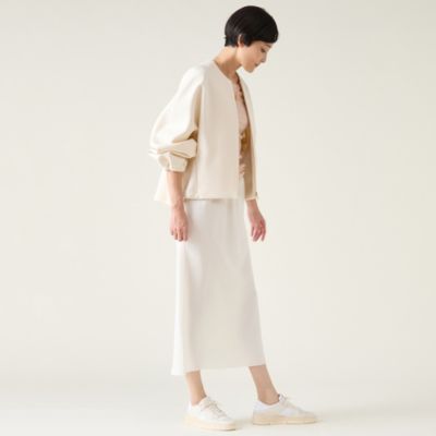 MONiLE モニーレ 【新品タグ付き★手洗い可】 メランジダンボールブルゾン martinique(マルティニーク)のダンボールジップブルゾン（一部